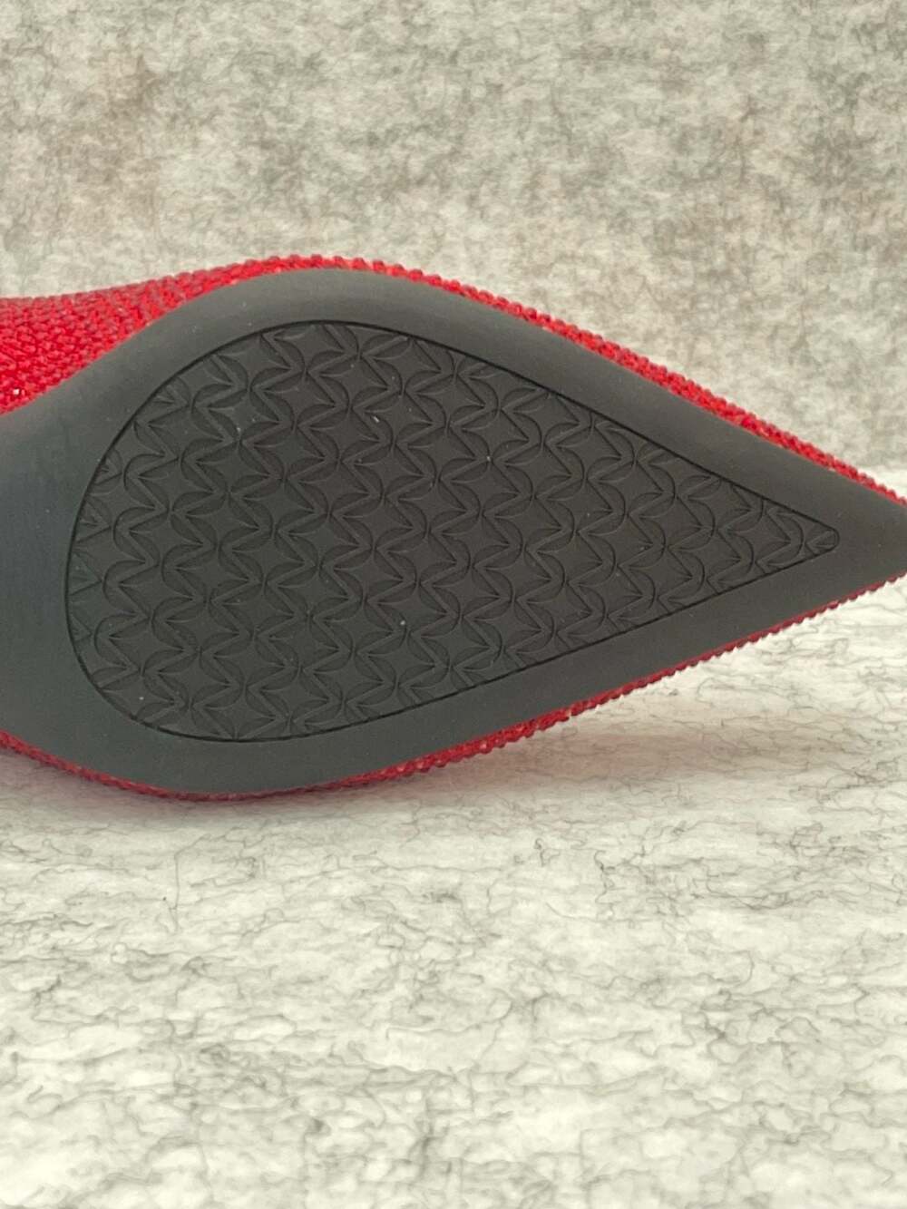Cosy Island Red Rhinestone Pointed Toe Stiletto Pumps size 8.5 new - Picture 8 of 13